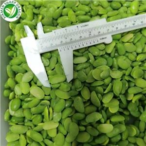 Jäädytetty edamame puolet papujen ytimistä